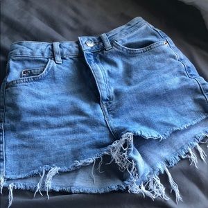 topshop mom shorts